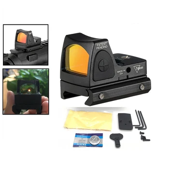 

2020 Christmas gift new iris red dot sight lens optical micro reflection hd eating chicken artifact with base rifle sight