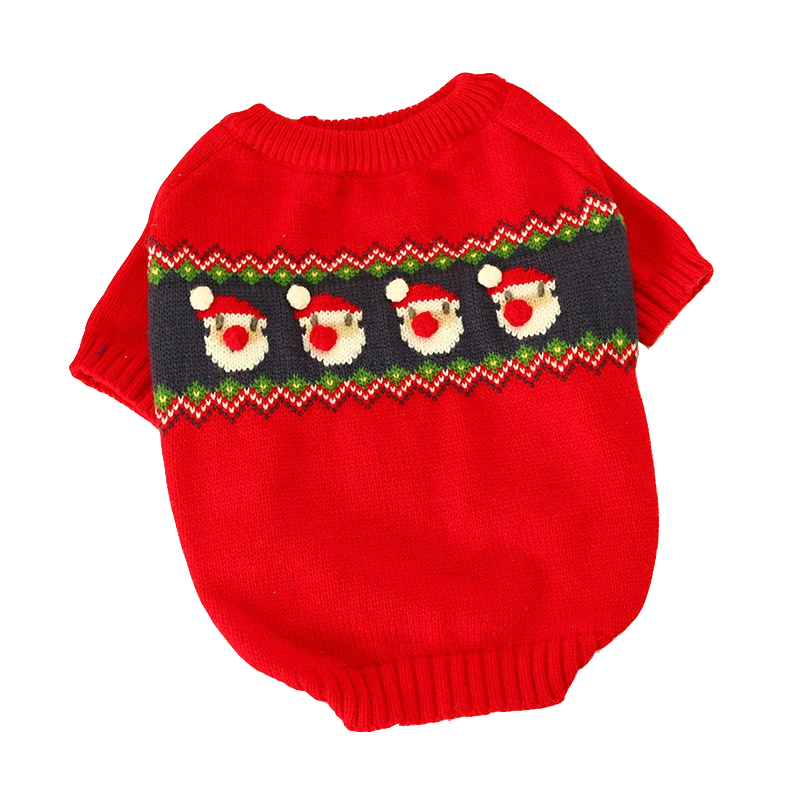 Осень/Зима Французский бульдог Рождественский свитер Одежда для собак кошек свитер Рождественский свитер