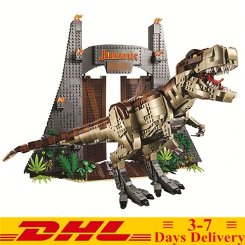 

3156 Pcs Jurassic World Park City T. rex Rampage Building Blocks Classic Dinosaur Bricks Model Kids Toys