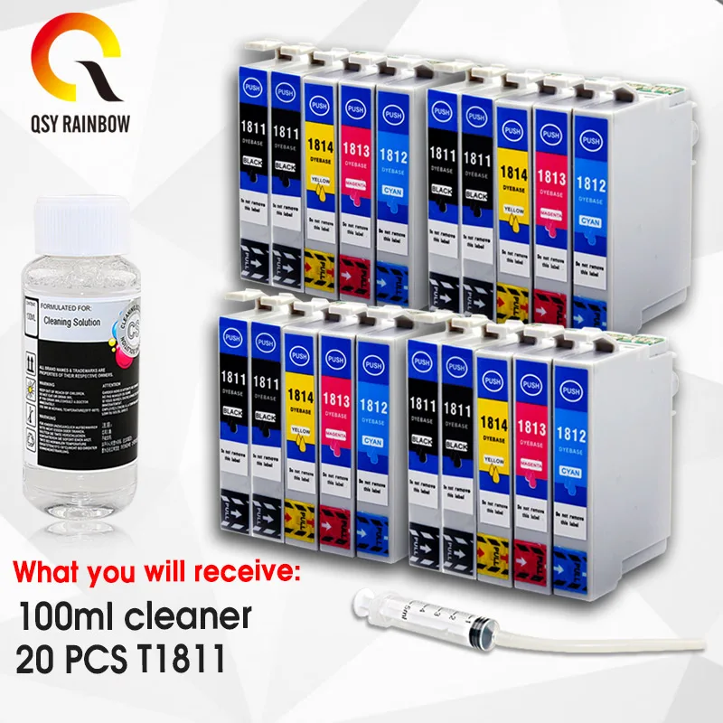 Картридж для принтера Epson XP205 XP305 XP322 XP315 XP212 XP402 XP30 XP225 XP325 XP422 18 мл|ink cartridge|ink cartridge for