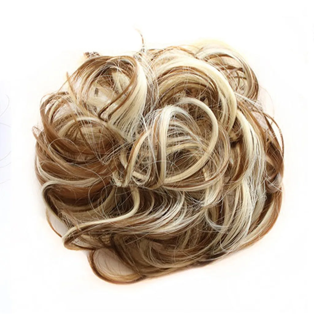 

3D simulation wig hair net Easy-To-Wear Stylish Hair Circle Women Girls Hair Circle Elastics diademas para el pelo mujer
