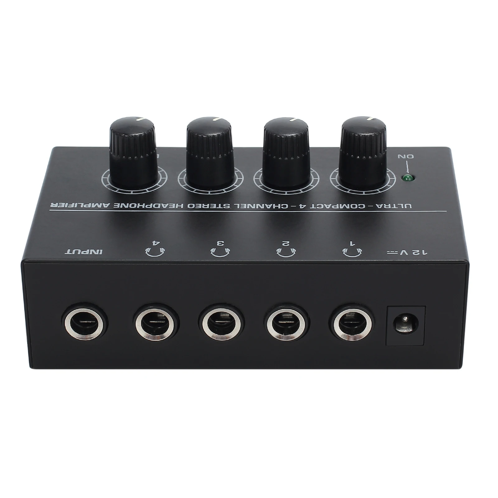LiNKFOR 4 Channels Headphone Amplifier Ultra compact Stereo Headphone Amp with 5pcs 6 35mm to 3 5mm adapters Headphone Amp