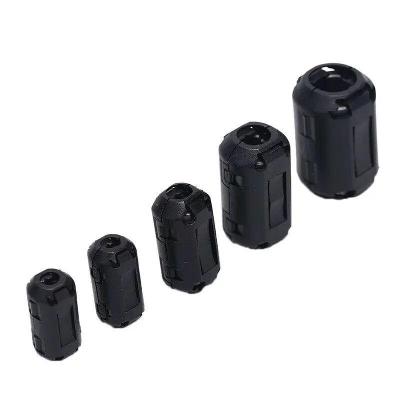 20 шт. многоразмерный ферритовый сердечник шнур кольцевые кабельные зажимы RFI EMI