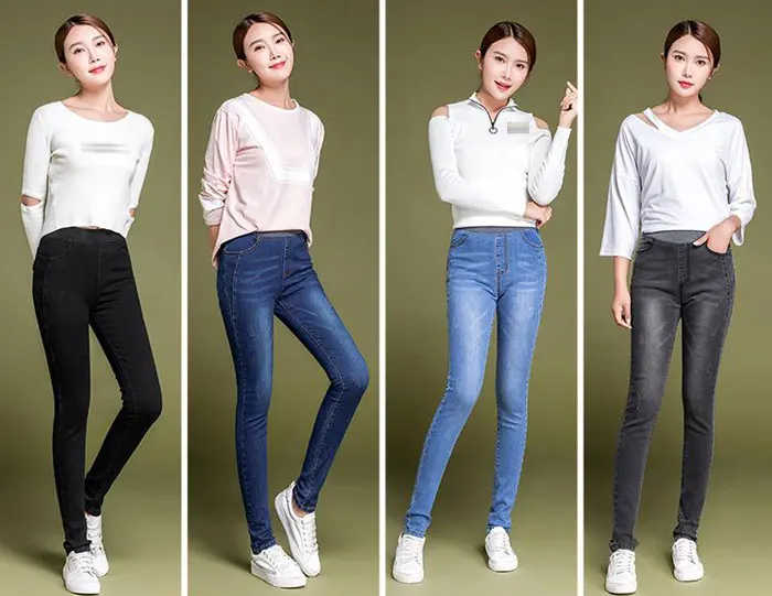 Обтягивающие женские джинсы большого размера, женские джинсы на осень и зиму, Стрейчевые джинсы с эффектом пуш-ап, женские джинсы большого размера плюс 38, черные, серые