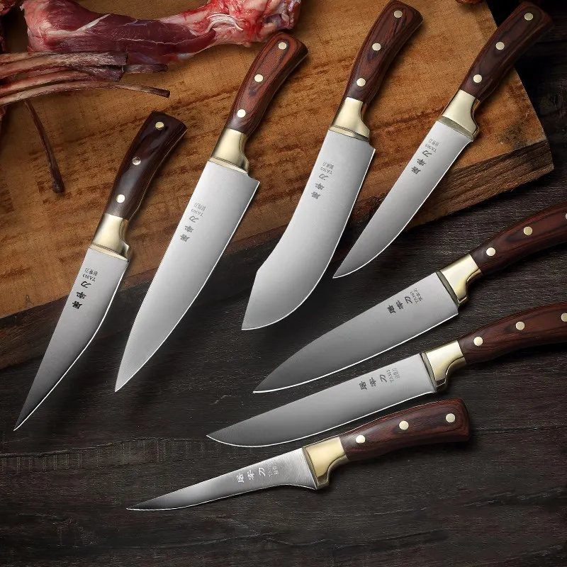 50cr15 Steel German Hand made Boning Knife Professional Butcher Meat Sharp Skinning Multifunction Slaughter Tool Water Grinding|Кухонные ножи| | АлиЭкспресс