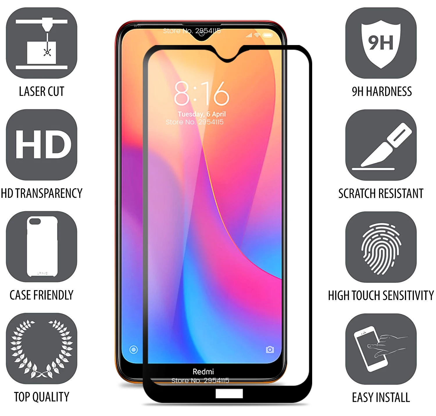 Закаленное стекло для xiaomi redmi 8a Защитное стекло для redmi 8 a a8 на xyomi xaomi xiomi redmi 8a redmi 8 защитная пленка
