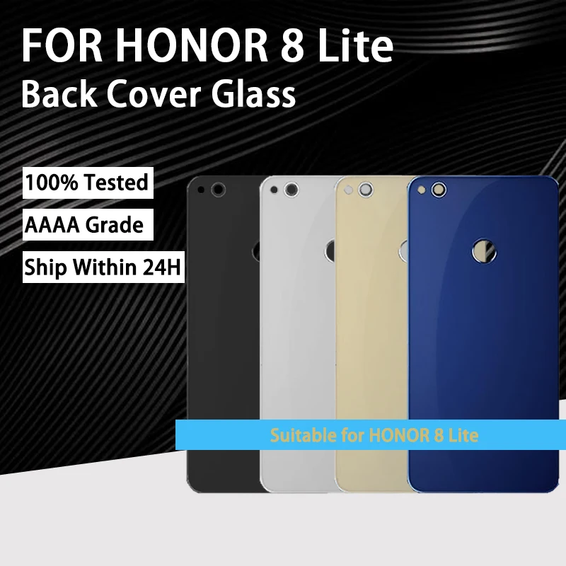 Чехол для Huawei HONOR 8 Lite honor 8X стеклянная крышка батарейного отсека сменная задняя