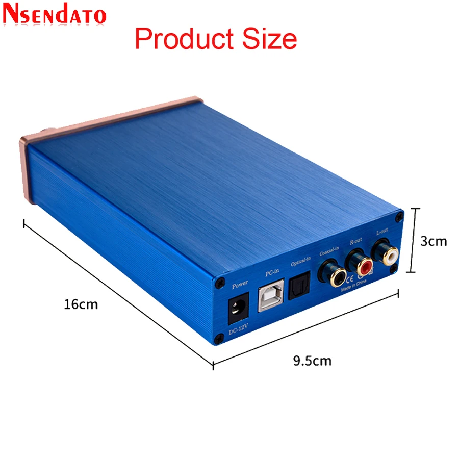 Hifi Optical Coaxial USB Digital to Analog Audio Amplifier Converter 96KHz DAC Decoder For Home Theater Video Headphone PS4 DVD