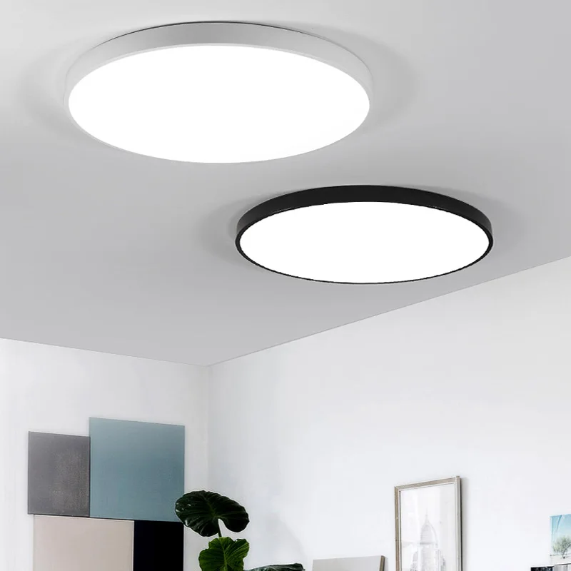 

Surface Mount Flush Panel LED Ceiling Light Modern Lamp Living Room Lighting Fixture Bedroom Ceiling Lamp Balcony Lights Indoor