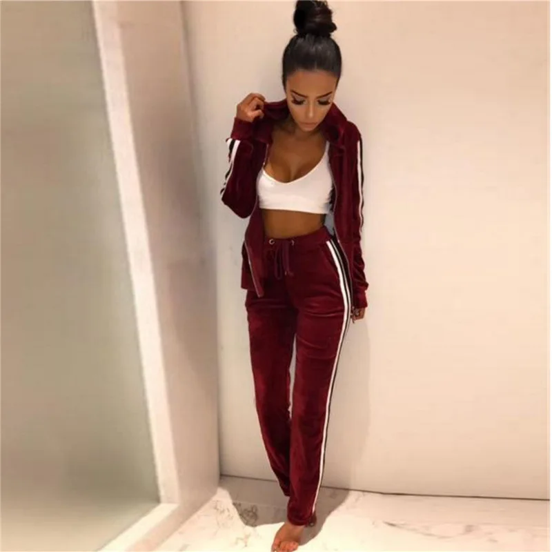 Lounge Wear Velvet Tracksuit