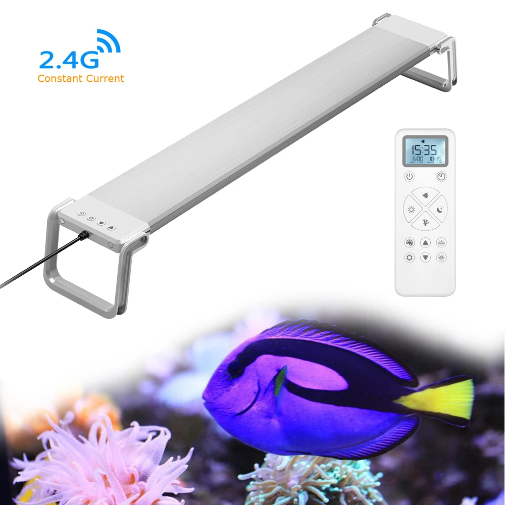 

Smart Dimmer Aquarium Light Remote Control Timing Simulation Sunrise Sunset Aquatic Coral Plant Grow For Fish Tank Lighting