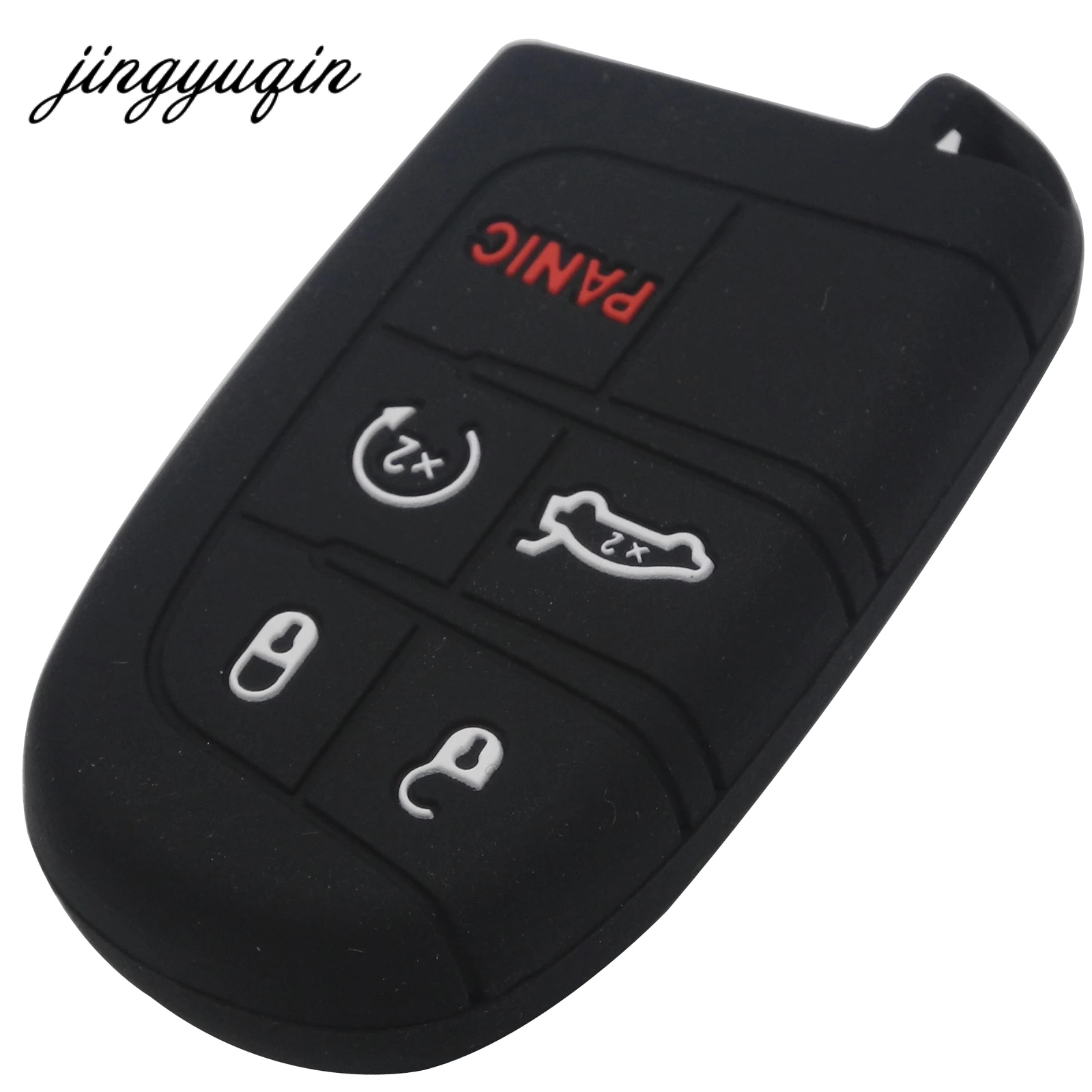 10 шт. силиконовый чехол для ключей от машины чехол для Jeep Grand Cherokee Dodge JCUV Dart jource Chrysler 300C Fiat 5 BTN дистанционный брелок Резина