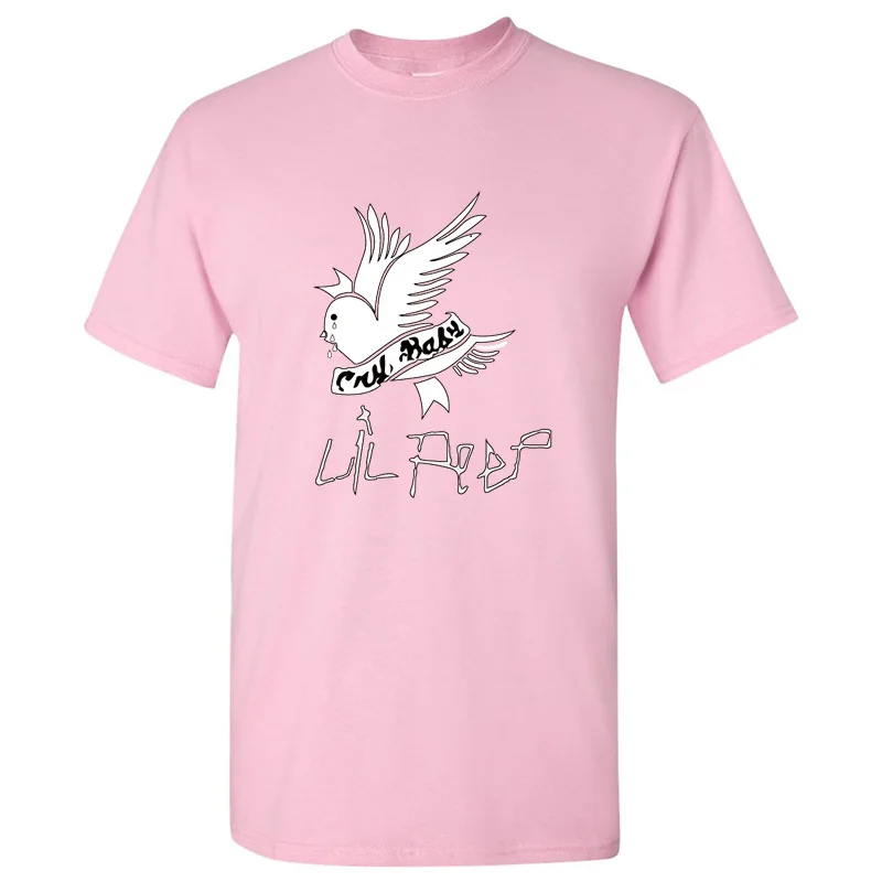

New Lil Peep T Shirts Men Cotton Short Sleeves O-neck brand Hip Hop EU Size M-XXL Black White Women Summer tee Tops shirt