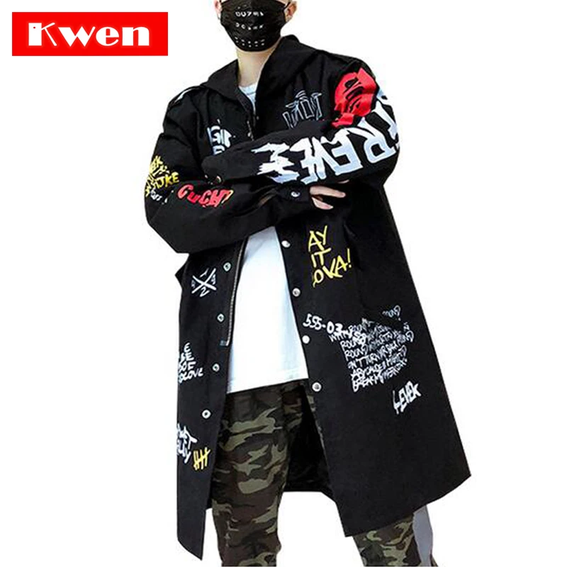 

Autumn Jacket Graffiti Bomber Coat China has hip hop stars with the same paragraph Us Size S- XL Tide brand Street clothing