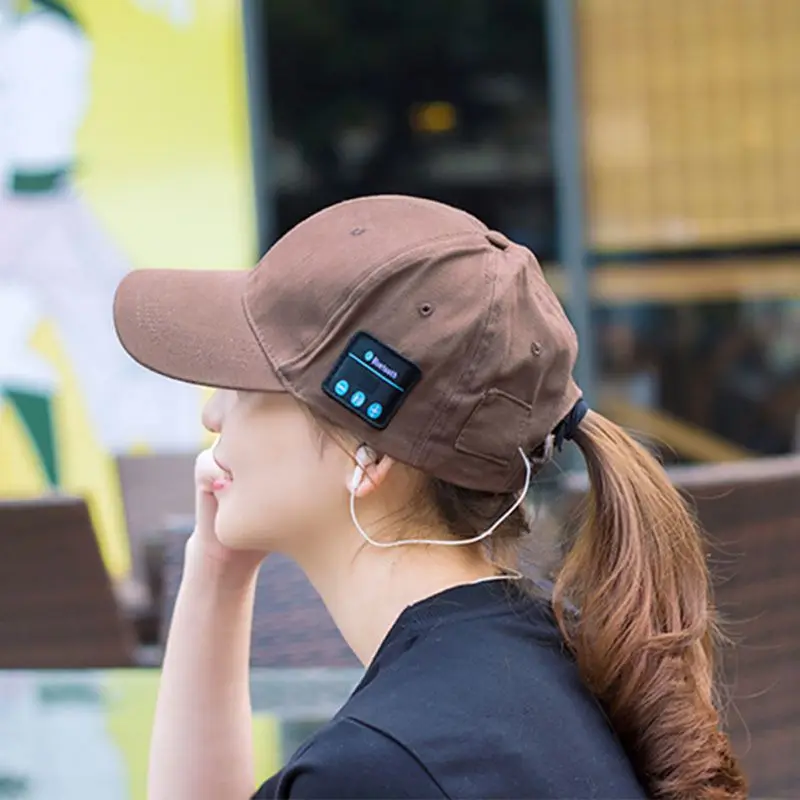Беспроводная Bluetooth уличная спортивная бейсболка с гарнитурой, Музыкальная шляпа от солнца, модная Беспроводная bluetooth-гарнитура, беспроводная