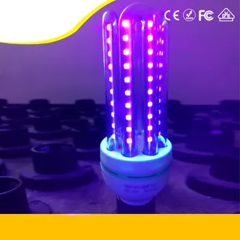 

15w/25w Purple Light U-shaped UV Lamp LED lamp Tube Odor Removal Smell Eliminator Cleaning Device Tool