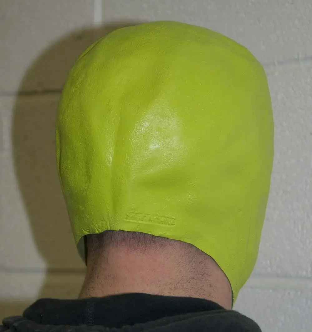 MJPARTY 'The Mask' Style Green Mask Deluxe Latex Full Head Jim