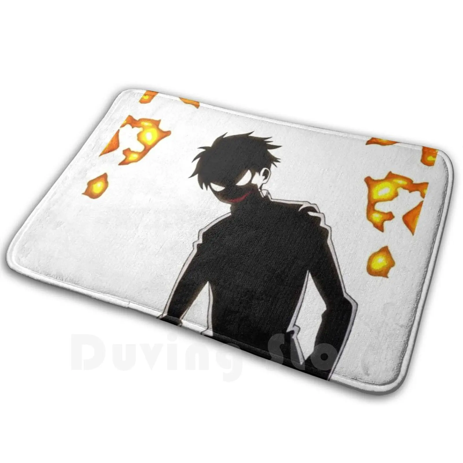 Shinra Demon Feet | Level 3 Fire Fighter Soft Tappetino Antiscivolo Tappeto 2736 Cuscino Per Moquette Enen No Shouboutai Anime Fire Force