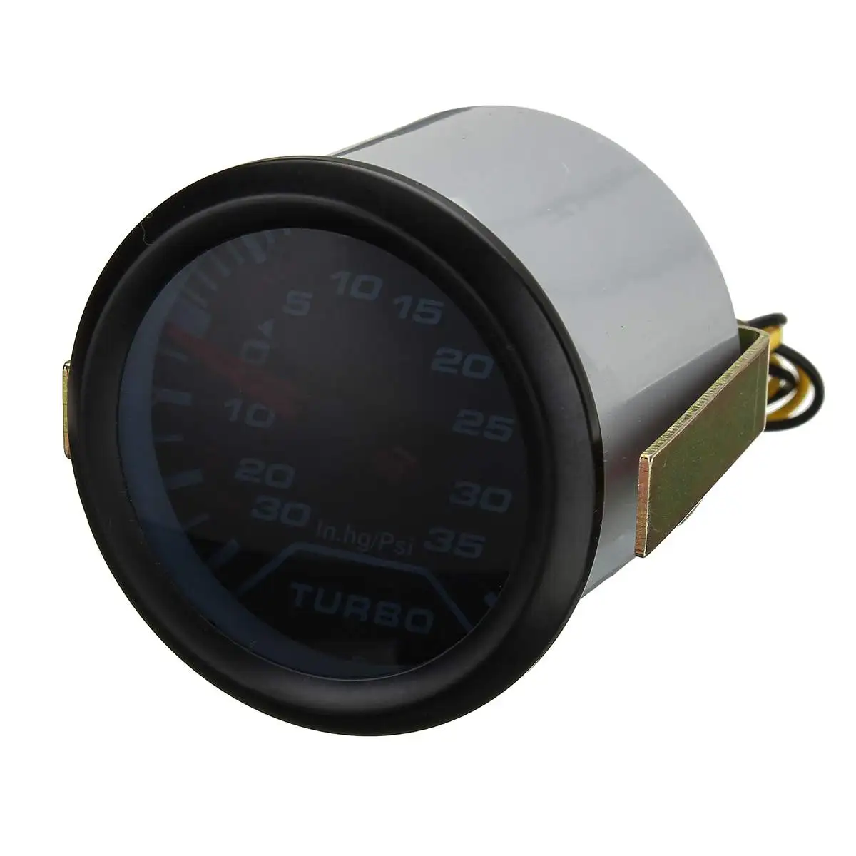 Универсальный " 52 мм Автомобильный турбонаддувной измеритель давления PSI дымовой циферблат лицо белый цифровой светодиодный фонарь дисплей