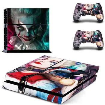 

Harley Quinn Joker Full Cover Faceplates PS4 Skin Sticker Decal For PlayStation 4 Console & Controllers PS4 Skin Sticker Vinyl