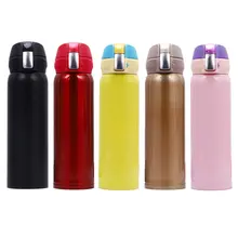 Кружка для кофе с двойной вакуумной изоляцией, фляга из нержавеющей стали, Спортивная бутылка для воды, открытая одной рукой, 16 унций