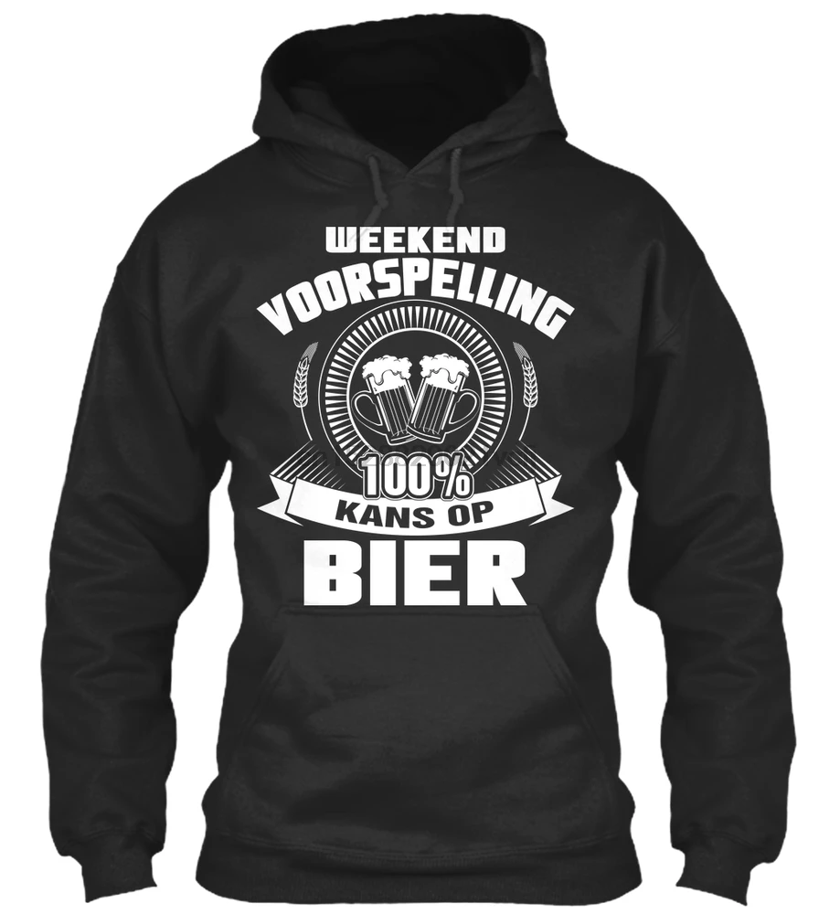 Men Hoodie long sleeve 100% KANS OP BIER Women Streetwear |