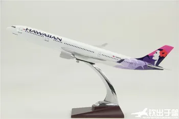 

40cm Resin Aircraft Model Airbus 330 American Hawaiian Airlines A330 Hawaii Gift Decoration Collection Toys for Children Adults