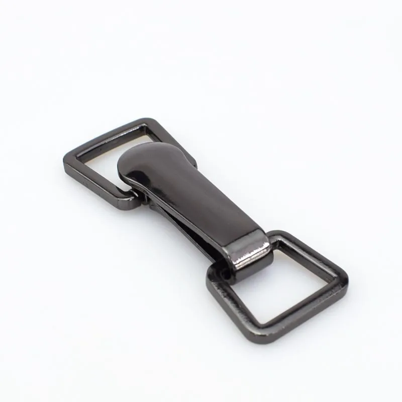 gun black 2/4 комплекта Meetee 18*73 см с металлическими заклепками; туфли-лодочки кнопки для одежды крюк пряжки пояс для одежды украшения DIY Швейные Костюмы пуховое пальто Пряжка питания - Цвет: gun black