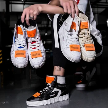 

2020 new explosion models high to help Korean version of autumn and winter fashion trend wild sports shoes large size 39-45
