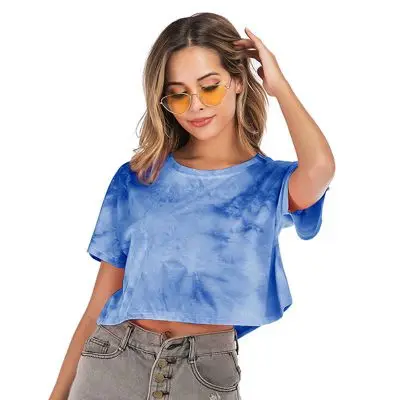 

Short Sleeve T-shirt Women Casual Avocado Graphic Tops Female Tee Summer Women T-shirts Tops Tie-dyed T-shirt