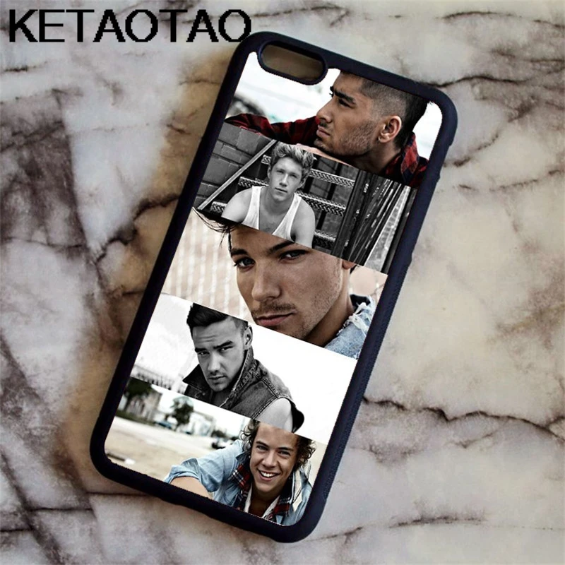 KETAOTAO One Direction Music Band Snap чехол для телефона s для iPhone 4S SE 5C 5S 6S 7 8 X Plus XR XS Max чехол из мягкого ТПУ резины силикона - Цвет: Цвет: желтый