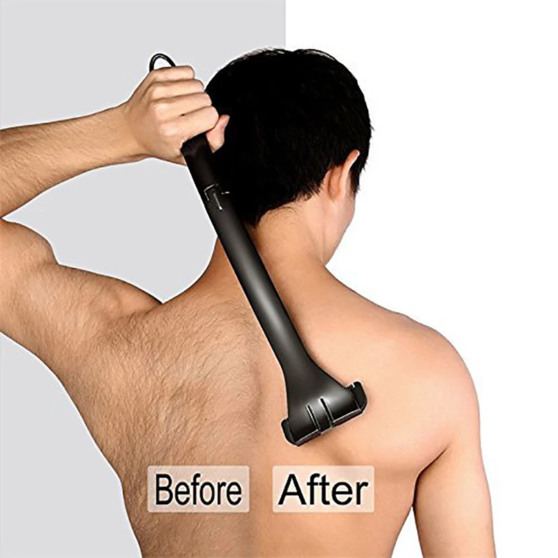 Back Shaver For Men Foldable Trimmer Adjustable Long Handle Removal Razors Body Leg Back Hair Razor Personal Care 27.5cm 1 Pc 1 pc waterproof wet dry groin body shaver electric groomer portable razor for men chest leg back hair trimmer hair remover tool