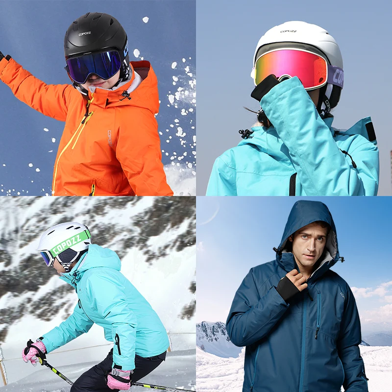 Veste de ski à capuche pour homme et femme, coupe-vent, imperméable, chaud, plein air, randonnée en montagne, camping, ski, hiver, 506