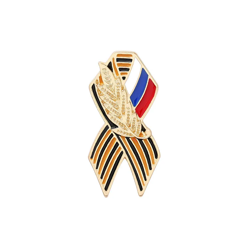 Fashion St. George Ribbon Badge Russian Flag Victory Day Pin Brooch Men's and Women's Jewelry | Украшения и аксессуары