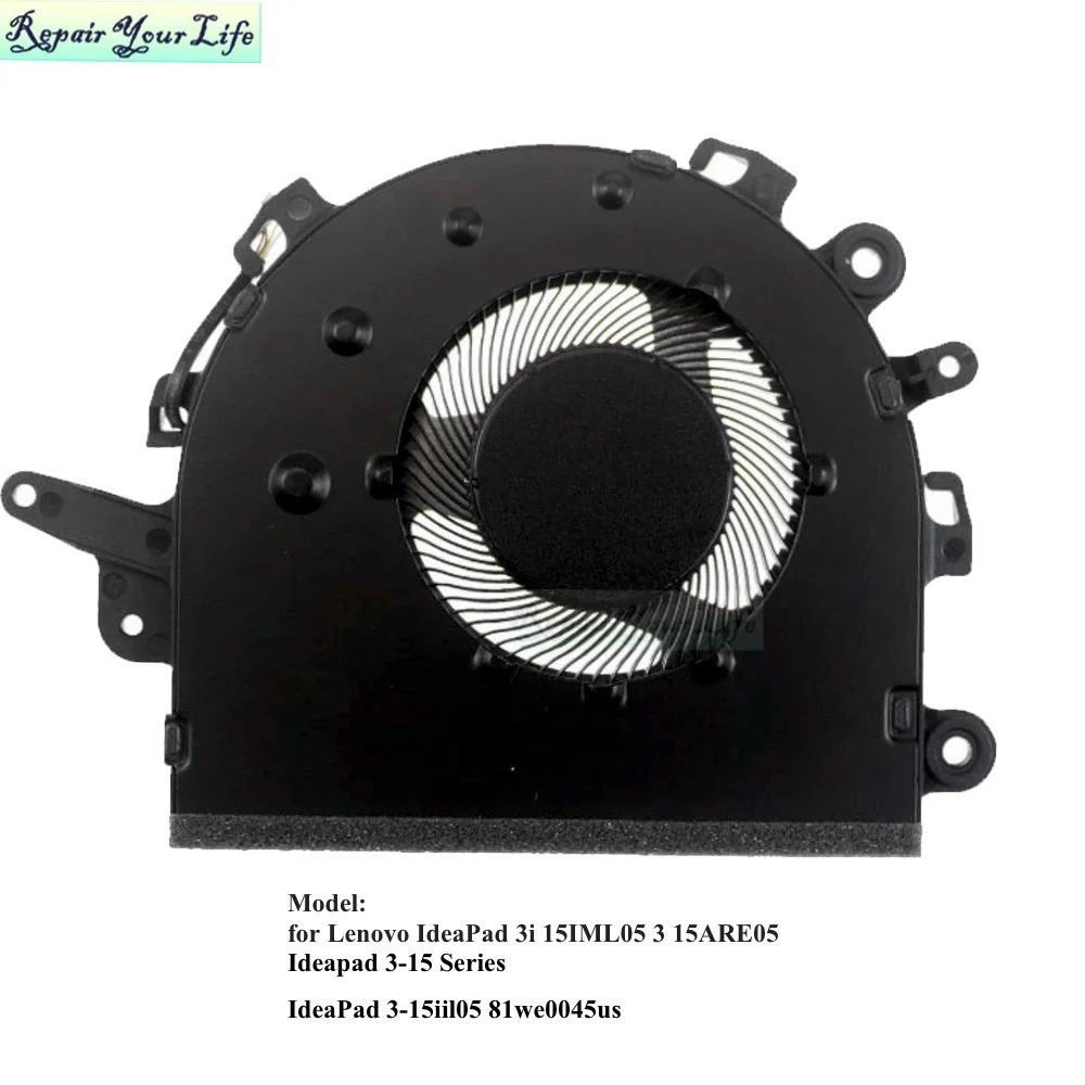 Lenovo IdeaPad 3-15iil05 3i-15IML05 15ARE05 5F10S13910 5H40S2004 노트북 PC 쿨러 팬 라디에이터 DC28000F3F0 용 CPU 냉각 팬
