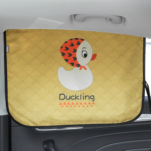 sunshade Curtain In The Car Window Sunshade Cover Cartoon Universal Side Window Sunshade UV Protection For Kid Baby Children