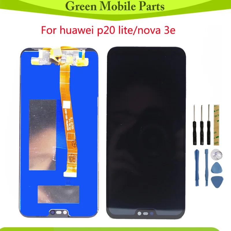 

High Quality Lcd For Huawei p20 Lite Lcd with frame Touch Screen Assembly For Huawei Nova 3E LCD ANE LX1 LX3 L23 L03 Lcd Screen