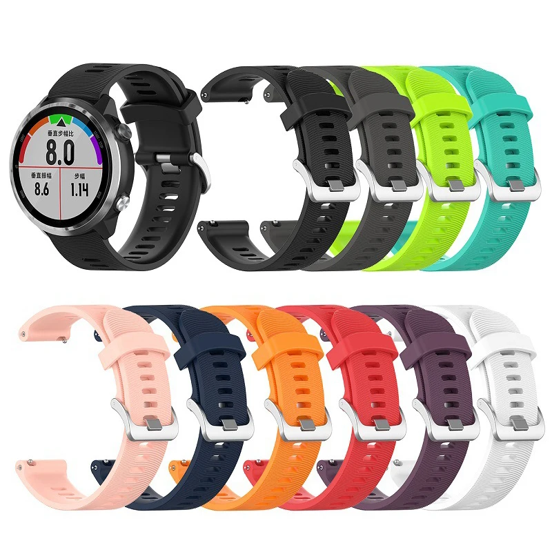 

Replacement Silicone WatchBand Sports Wrist Strap For Garmin Forerunner 645 Strap For Garmin Forerunner 245 245M Bracelet band