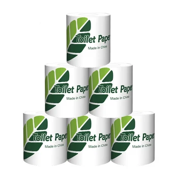 

6 Roll Household Toilet Paper Roll Skin-friendly Napkin Paper Not clogged Sewer Toilet Roll Towel Water-soluble Not Easy Break