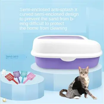

Toilet Bedpan Cat Litter Box Cat Dog Tray Toilet Supply Teddy Anti-Splash Pet Dog Toilette Puppy Indoor Home Plastic Sandbox