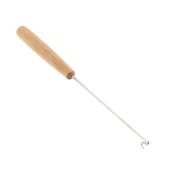 

Piano Spring Hook Tool Pointed Style With Wood Handle for Piano Regulating