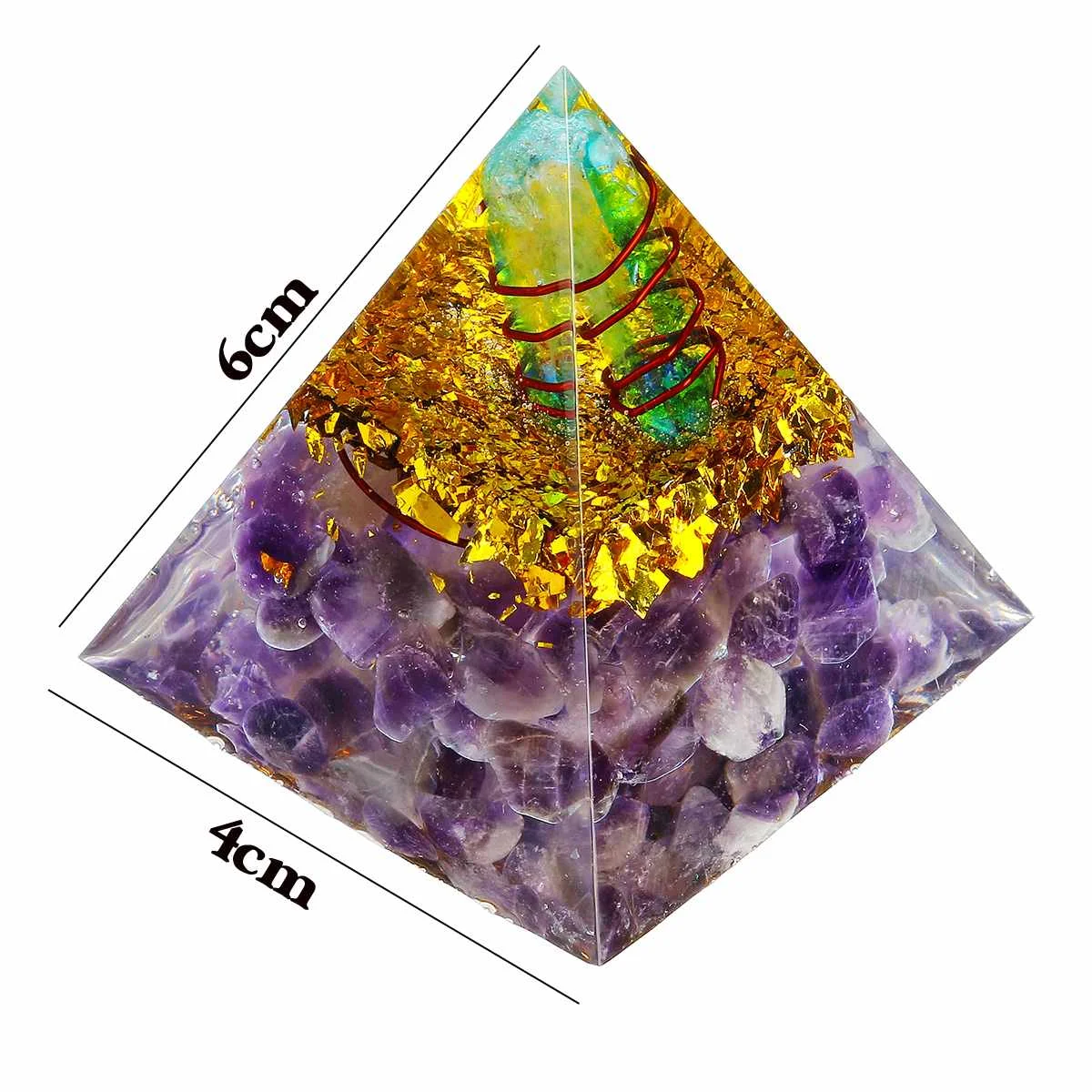 Кристалл Аметист энергетический круг целебный Кристалл Рейки Пирамида чакры натуральный камень Orgone Orgonite пирамиды Декор для дома в стиле Фэн-Шуя