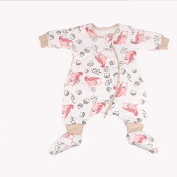 

Baby sleep Gown Sleeping Bag newborn Winter Long Sleeve Split leg Infant Sleepers Thicken warm Clothing
