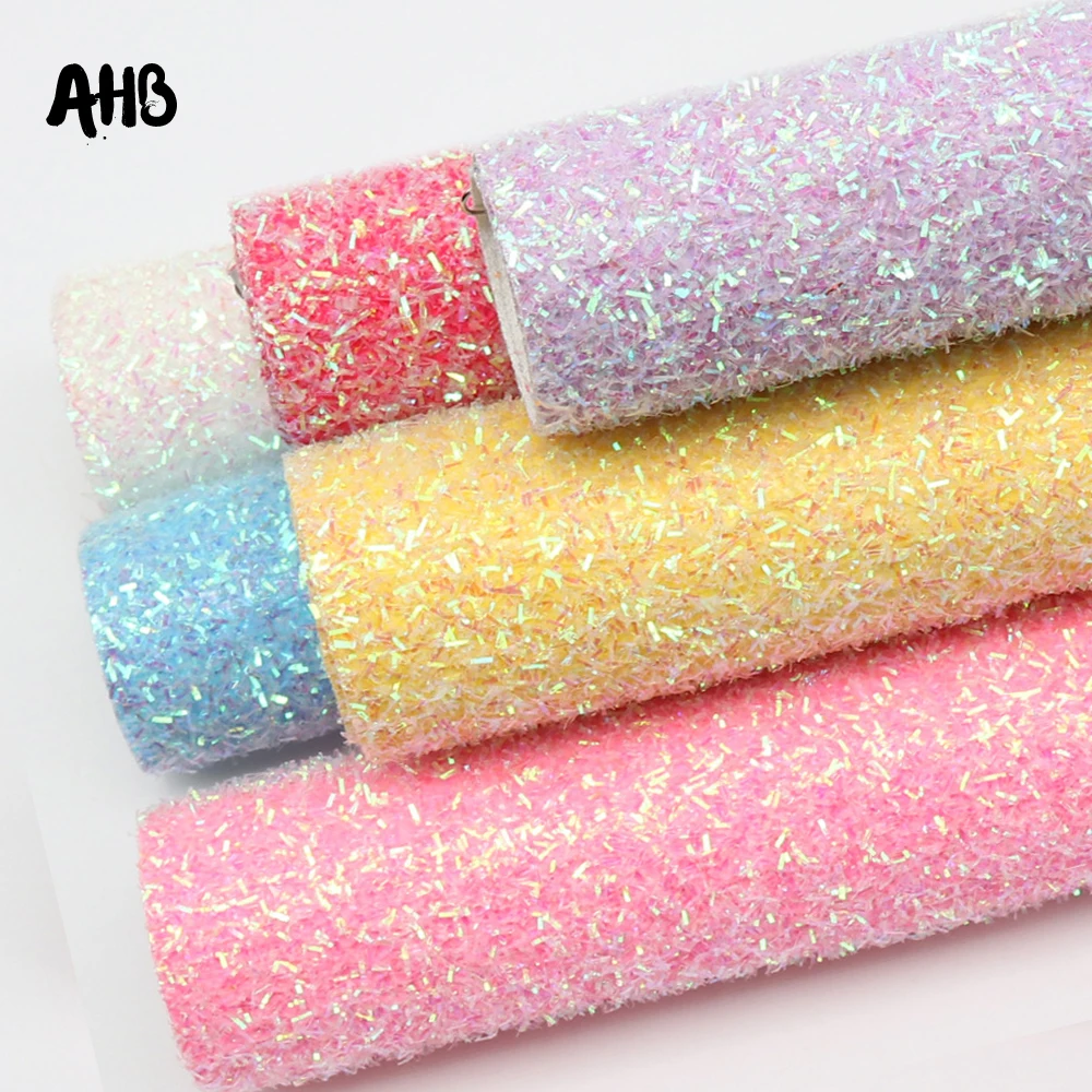 

AHB 22*30cm 1pc Bright Silk Synthetic Leather Fabric Sheet DIY Hair Bows Handmade Craft Supplies Home Decoration Materials