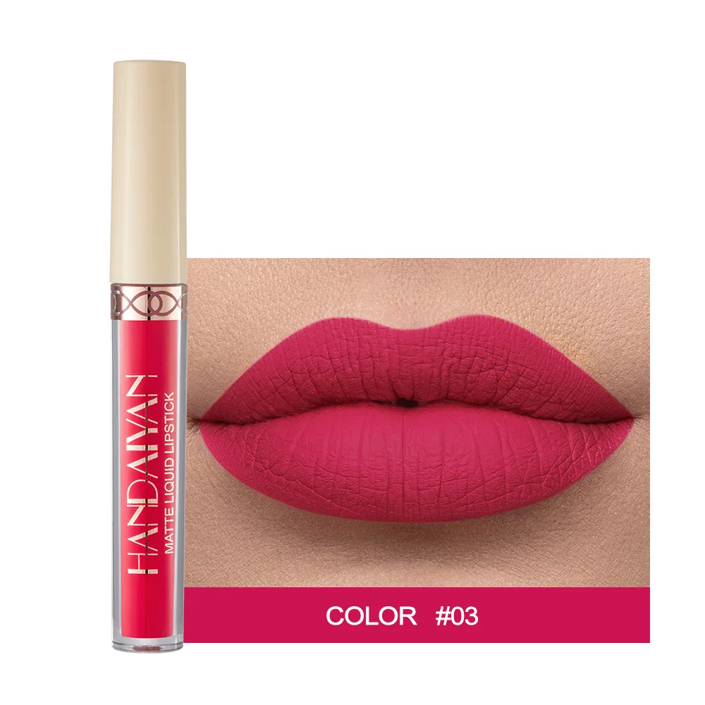 1Pc Sexy Rose Red Matte Lipstick Waterproof Long Lasting Lip Liquid 12 Color Gloss Beauty Cosmetics Makeup C3 |