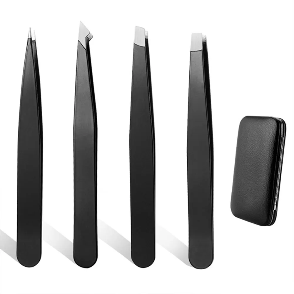 4 шт. Профессиональный высокоточный Пинцет из нержавеющей стали для бровей