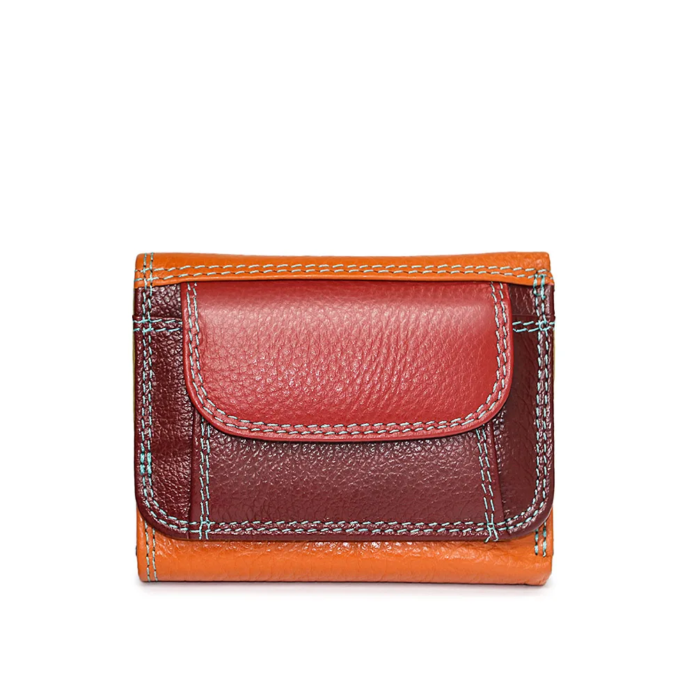 

HH Mini Women's Wallet Small Genuine Leather Luxury Female Wallets Card Holder Slim Cow Leather Lady Money Bag Coin Purses