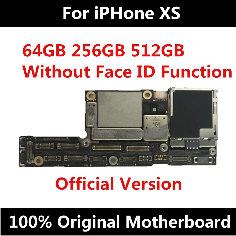 

Full Working Original Motherboard For iPhone XS Factory Unlocked Mainboard With / Without Face ID IOS Update Support With Chips