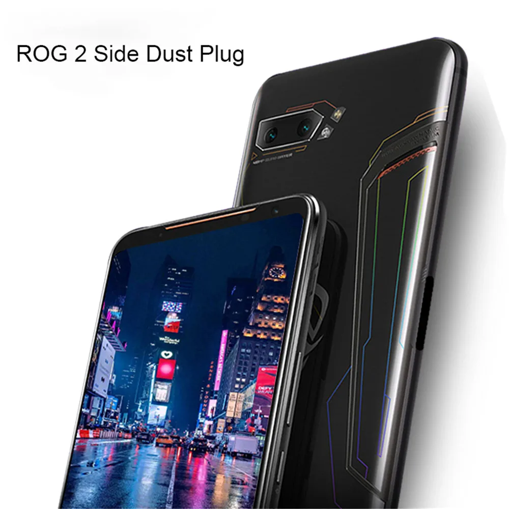 Силиконовая боковая Пылезащитная заглушка для ASUS ROG Phone 2 ZS660KL Game