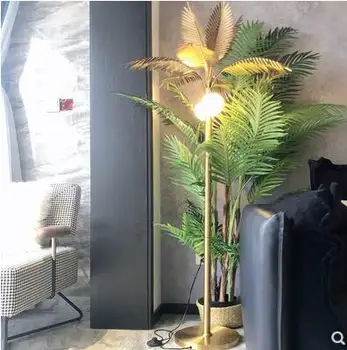 

Modern American light luxury lamp floor lamp creative restaurant living room sofa bedroom decoration coconut tree lamp simple pe